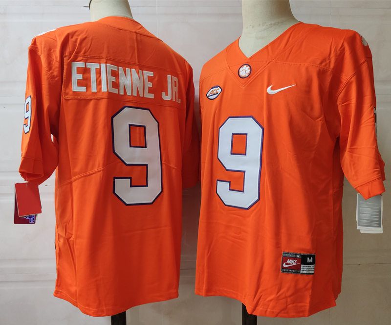 Men Clemson Tigers #9 Etienne jr Orange Nike 2025 NCAA Jersey->ncaa teams->NCAA Jersey